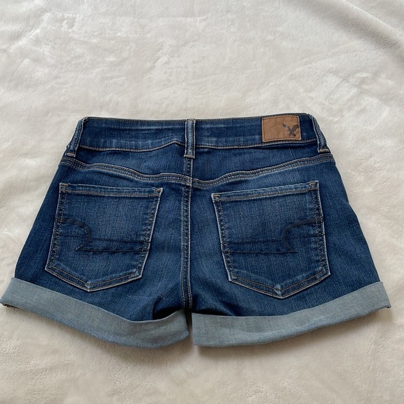 American Eagle Outfitters Denim C Cafe MIDI Shorts. Size 0 - Picture 3 of 5